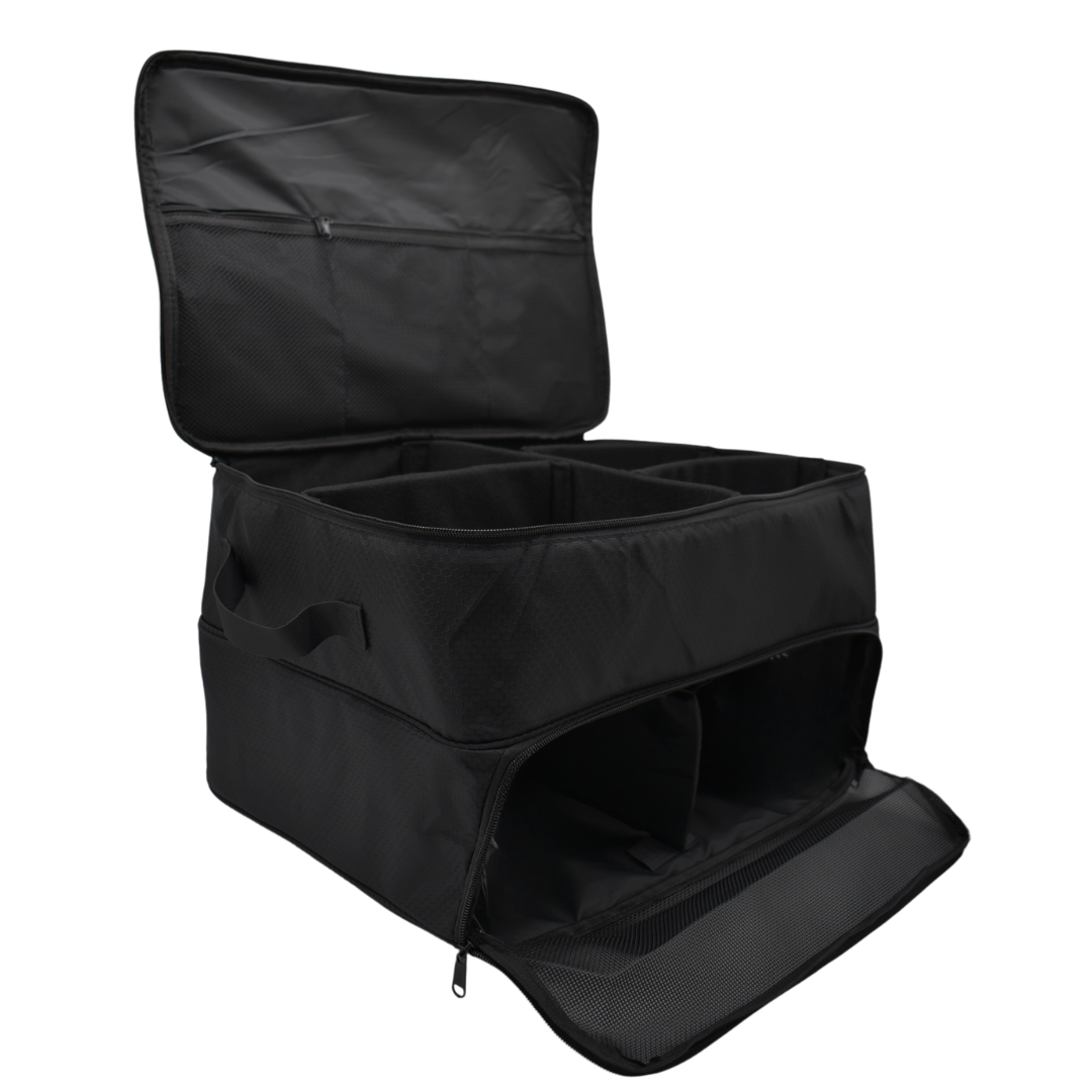 Arfast-2 Layers Golf Trunk Organizer Sports Bag with 2 Shoe Compartments