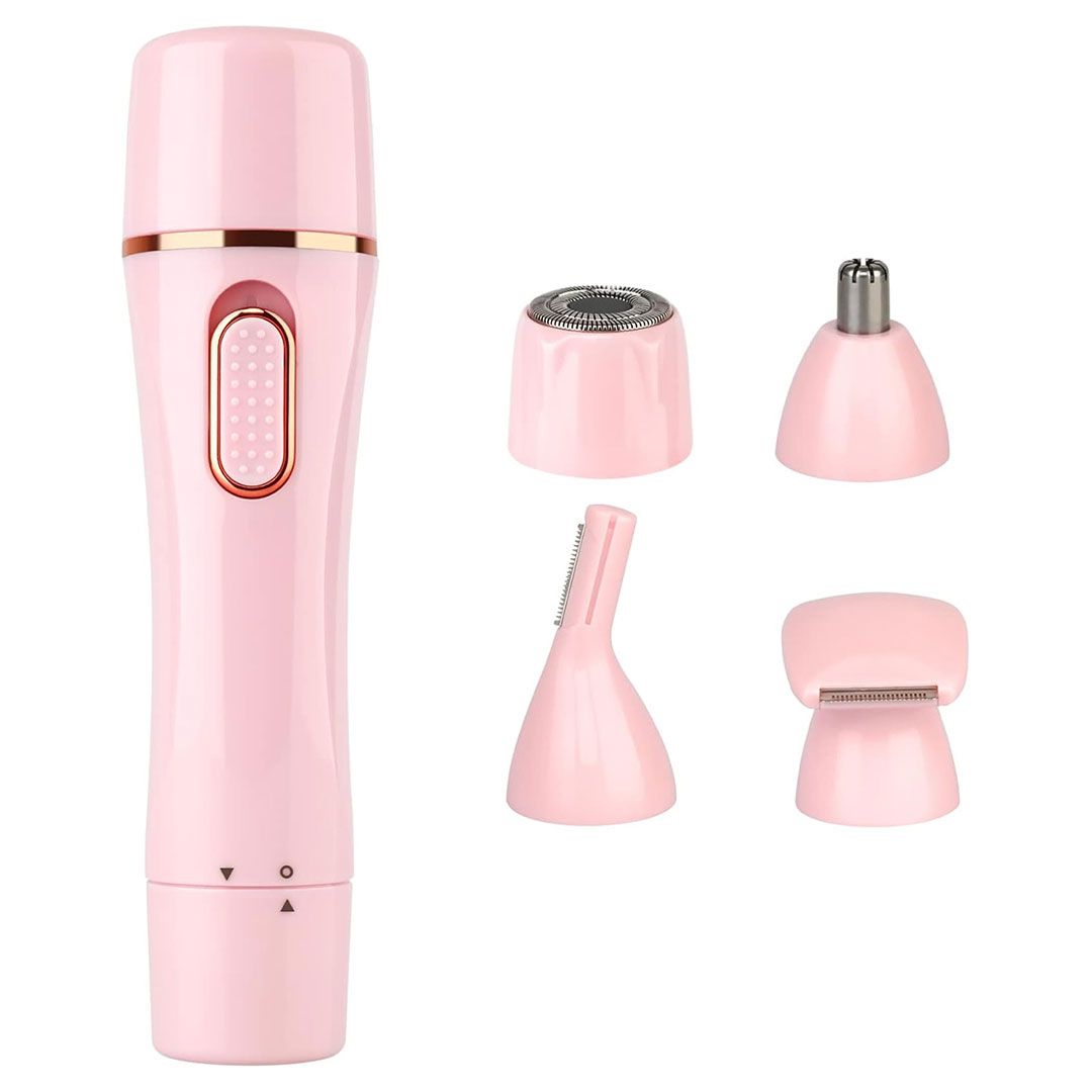 Electric Razor for Women 4-in-1 Shaver for Body Face Nose Eyebrow Trimmer