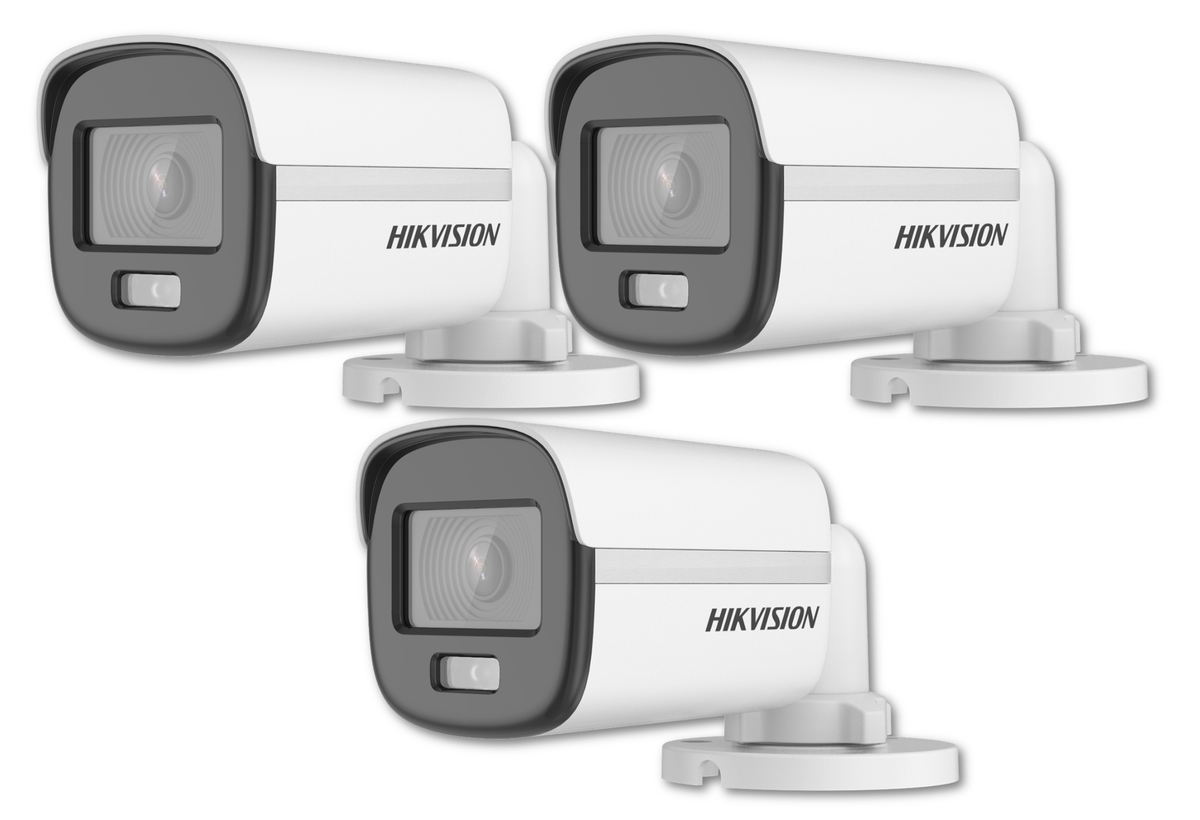 HIKVISION 2 MP ColorVu 1920 1080 resolution 24/7 color 2.8mm Set Of 3