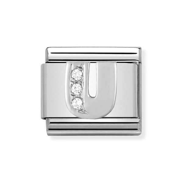 Nomination Silver Letter U Charm image
