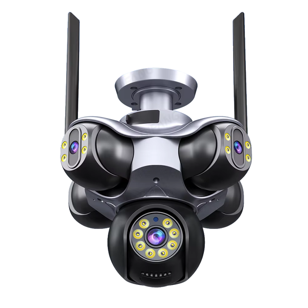 Five-camera rotating camera with WIFI mobile phone connection