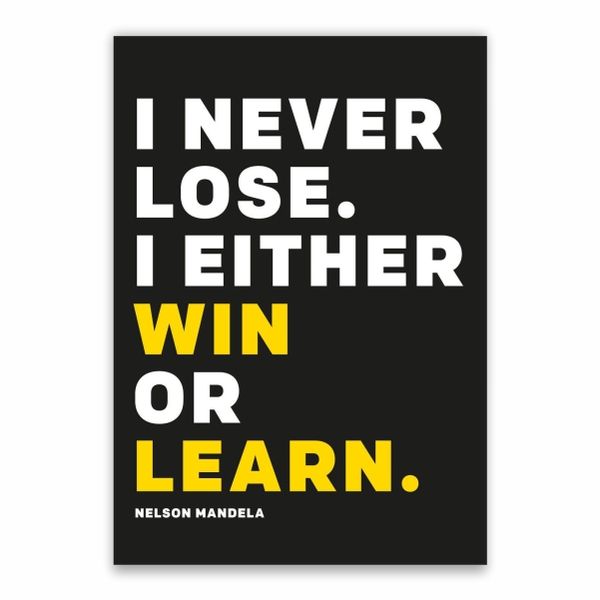 Nelson Mandela Quote Poster - A1