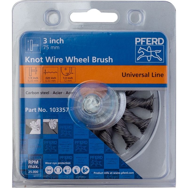 PFERD Spindle Mounted Knotted Wire Wheel 76mm x 12mm Shop Today. Get