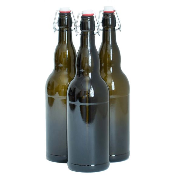 3x 1L Growlers with Swing-top Lids