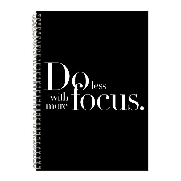 Focus A4 Notebook Spiral Lined Motivational Saying Graphic Notepad Gift 224