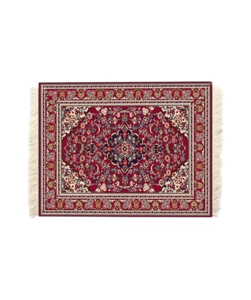 Paisley Dsign Carpet Mouse Pad - Red