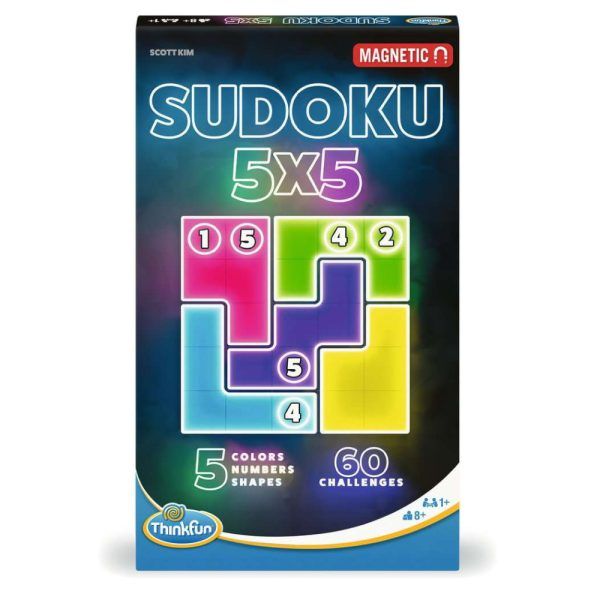 Thinkfun Sudoku 5x5 Magnetic Travel Logic Game for Ages 8 to Adult