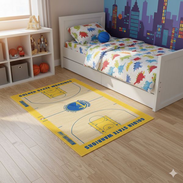80 × 160cm Rectangular Rug Carpet Bedroom Sports Theme Decorative Rugs
