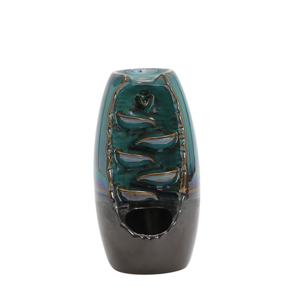 Ceramic Backflow Incense Burner Porcelain Waterfall Incense Aroma Burner