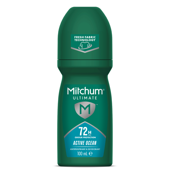 Mitchum Ultimate 72hr Men's Roll On - Active Ocean 100ml