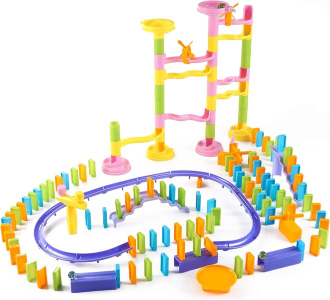 Marble Run Race and Dominoes
