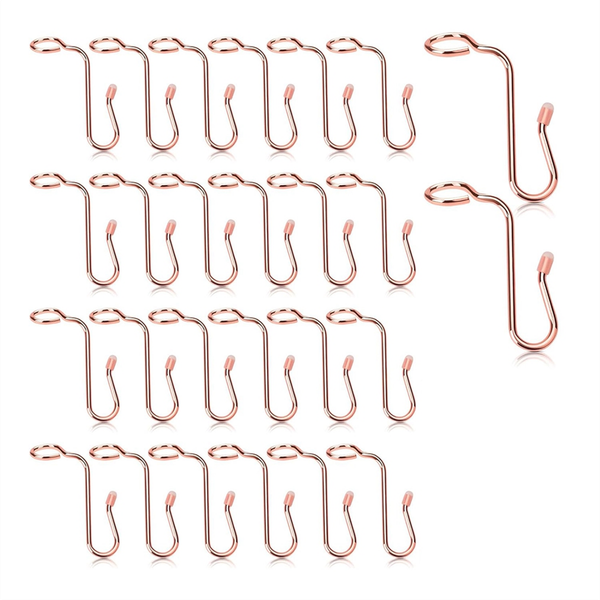 50PCS Hanger Connector Hooks Hanger Extender Hooks Rose gold