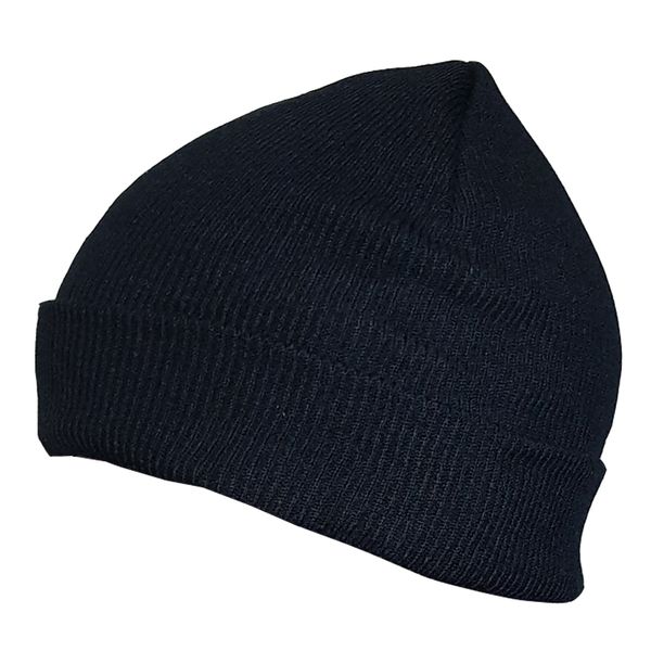 Plain Black Beanie