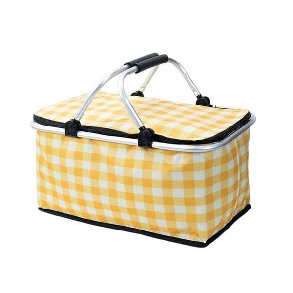 Foldable Insulated Picnic Cooler Bag with Handles
