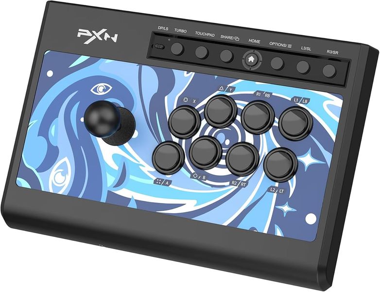 PXN-008 Fight Stick Joystick Arcade Fight Stick with Turbo Macro Functions