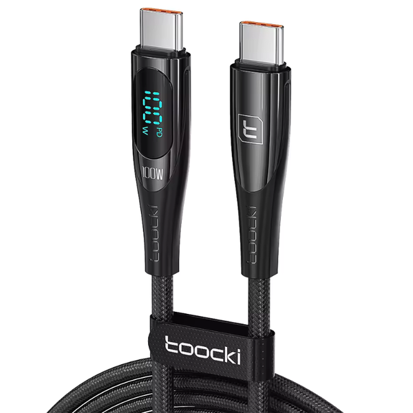 Toocki - 27W Digital Watt Display - Fast Charging Cable - Lightning