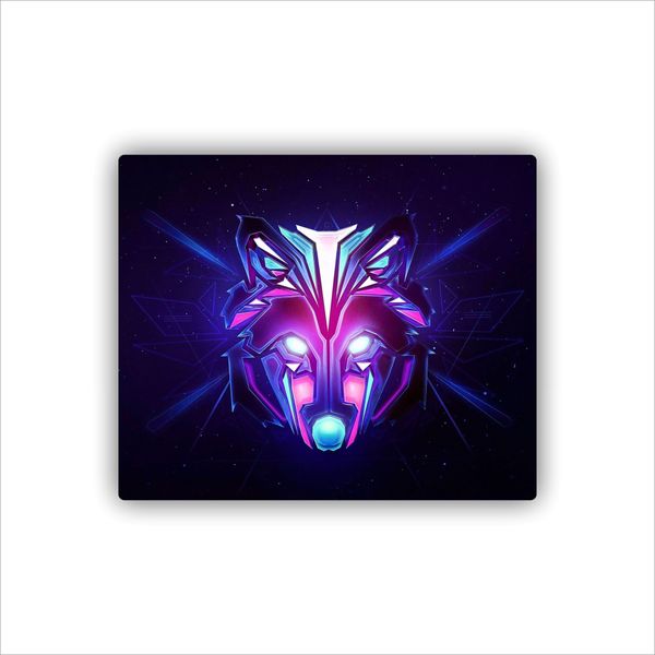 Purple Wolf Mouse Pad