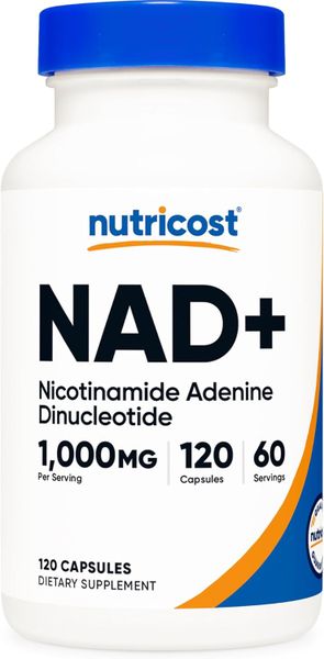 Nutricost NAD+ Supplement 1,000mg , 120 Capsules (60 Servings)