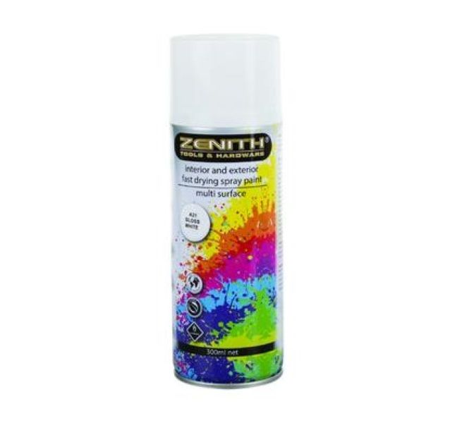 Zenith- Spray-Paint Gl-Wht- 300ml
