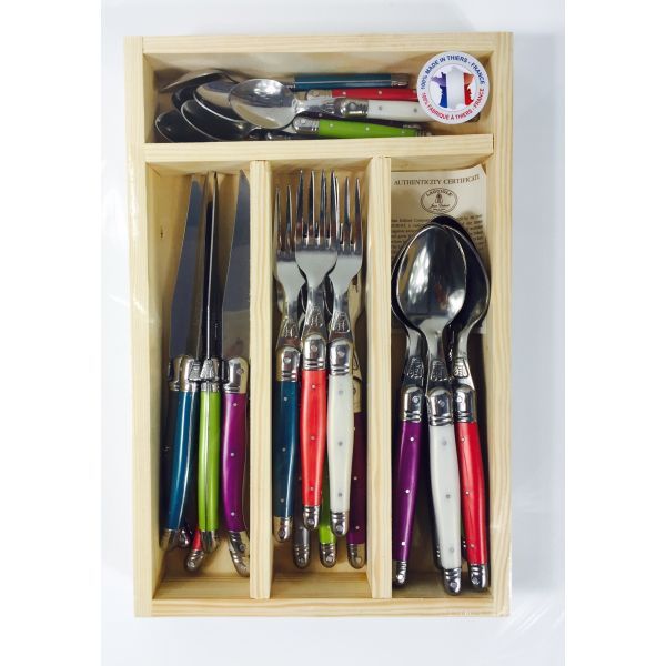 Laguiole by Jean Dubost - France 24 Piece Cutlery Set - Victoria Mix