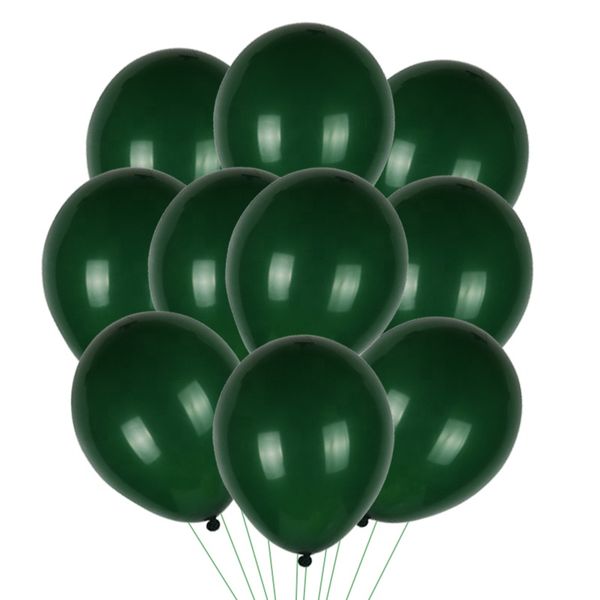 Bottle Green Balloons Pack of Fifty