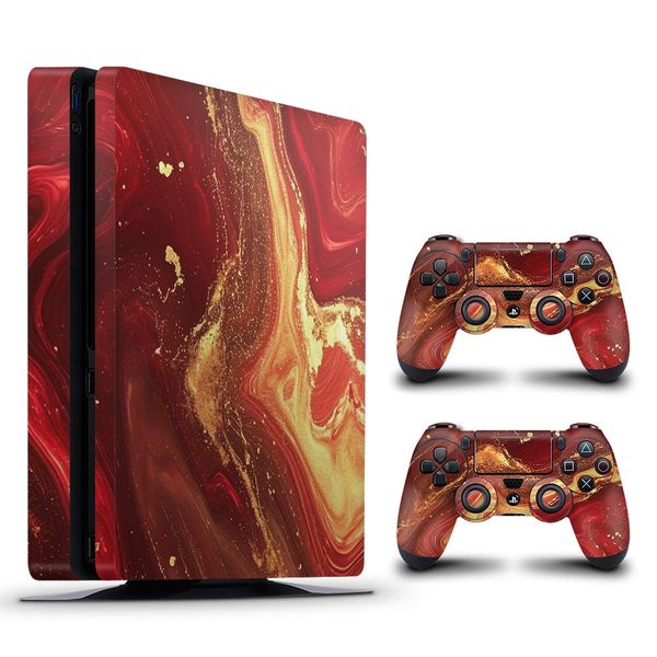 Decal Skin Compatible with PS4 Slim - Fluid Abstract Art (Decal Only)