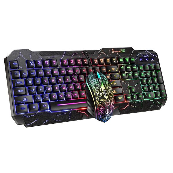 Backlit multi colour Gaming mouse and keyboard combo