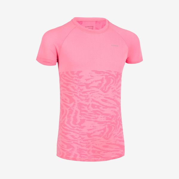 Kiprun Girls Seamless Running T-shirt - Care 900 - Pink