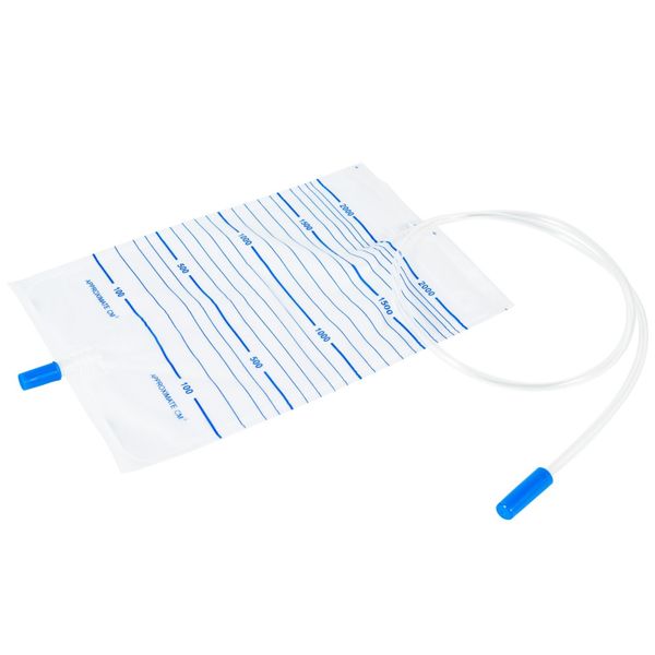 Sterile 2L Urine Drainage Bag with Push &amp; Pull Valve