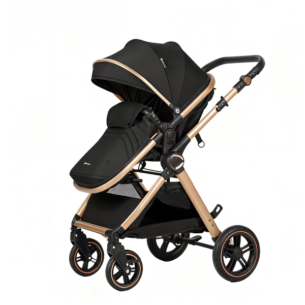 Premium Baby Stroller, Foldable with One Hand, Adjustable Backrest