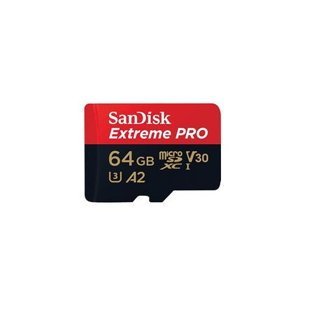 SanDisk 64GB Extreme MicroSD UHS-I Card with Adapter