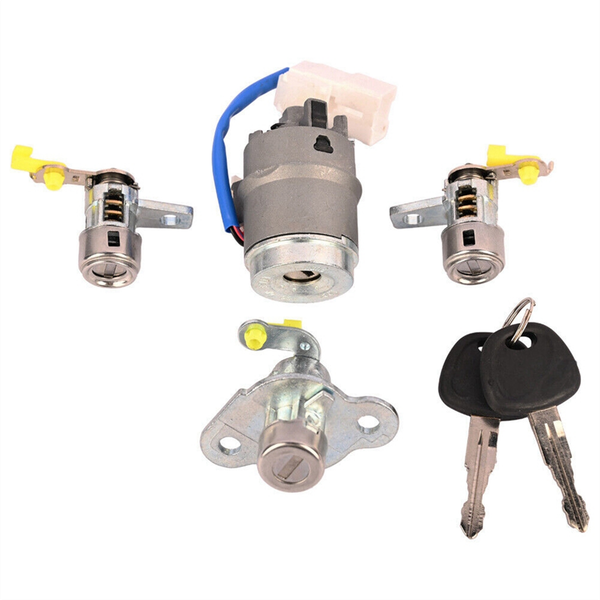 Car Ignition Lock Cylinder Barrel + Door Lock Compatible with Hyundai