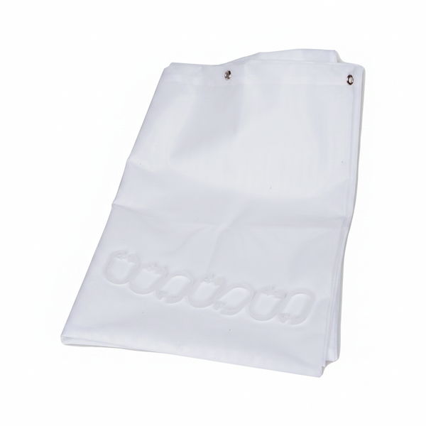 MTS Home 72 Inch White Shower Curtain - Quick Dry &amp; Durable