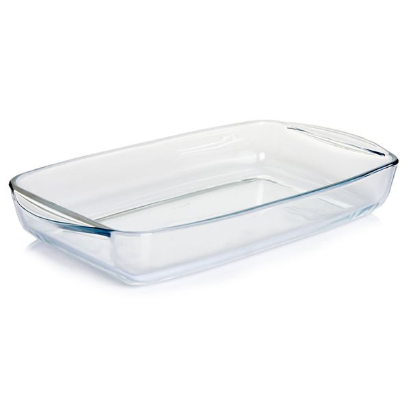 Casserole 33x19x5cm Rectangular Glass -Kitchen Essentials