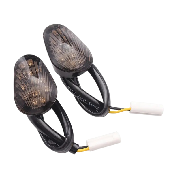 Flush Mount LED Indicator Set Compatible with Yamaha R1/ R6 &amp; FZ (Smoke)