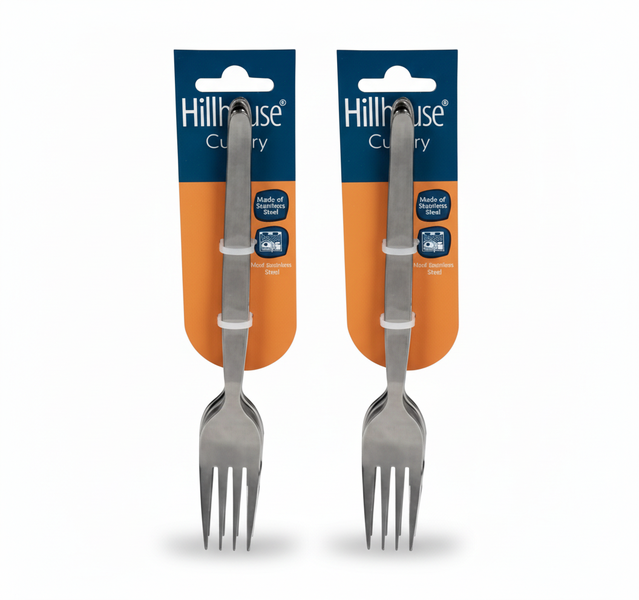 Hillhouse Stainless Steel Forks Set, 4 Piece for Everyday Dining - 2 Pack