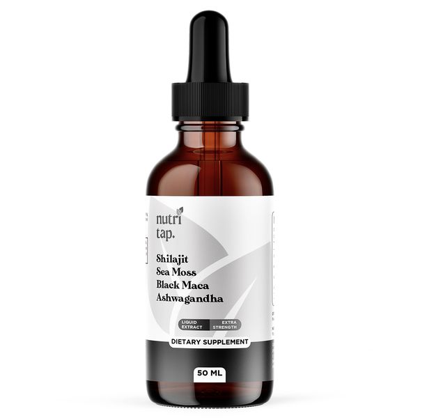 Nutritap - Shilajit Drops with Sea moss, Black Maca, Ashwagandha (50ml)