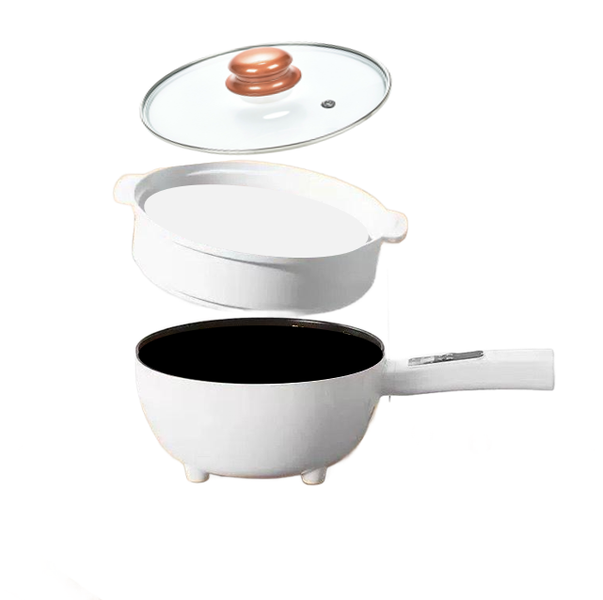 Multifunctional Electric Steamer Frying Pot 4-In1 with Mini Metal Walppaper