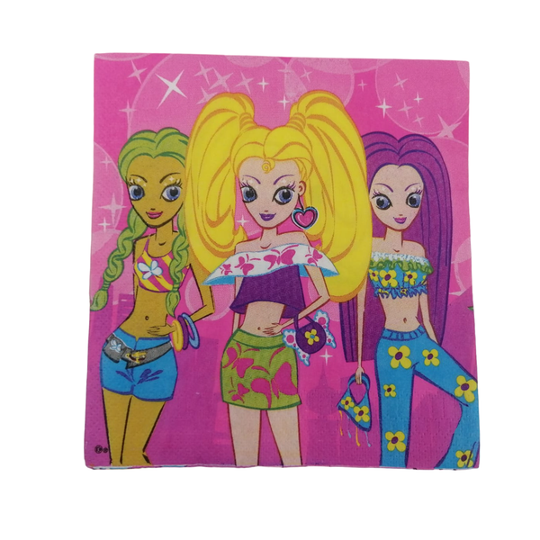Party Girl Paper Serviettes - 60 Piece