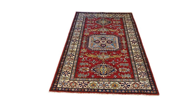 Afghan Kazak Carpet 150cm x 100cm Hand Knotted