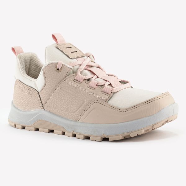 Quechua Kids Low-rise Hiking Boots with Laces - NH500 Low-rise - Pink &amp; Beige