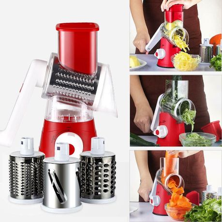 Multifunctional Shredder Tabletop Drum Grater with 3 Interchangeable Drums  (Blue), Shop Today. Get it Tomorrow!