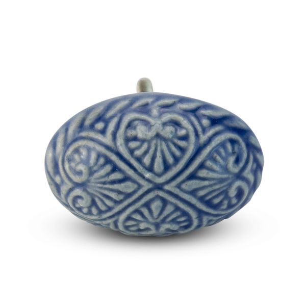 Round Knob - Home Décor - Household Accessories - Oval Blue - Single