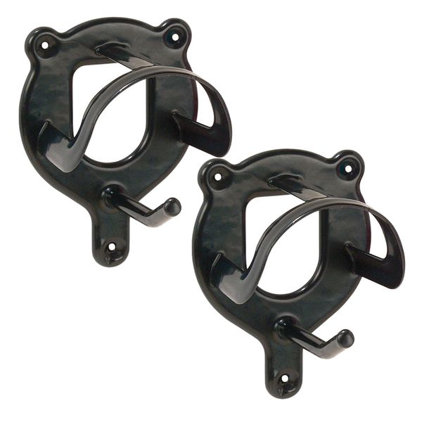 Pet Heavy Duty Wall Mount Metal Horse Bridle Hooks/Brackets Set of 2 - 12cm