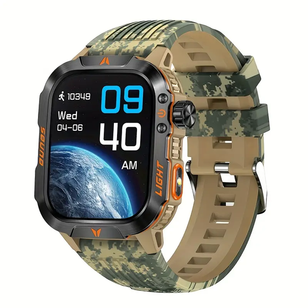 High Definition Large Screen Smart Watch With Outdoor Functions - Yellow