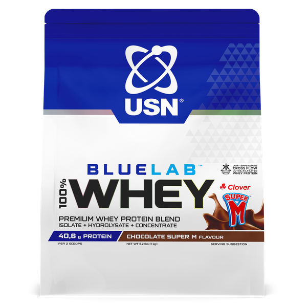 USN Bluelab 100% Whey, Chocolate Super M 1kg