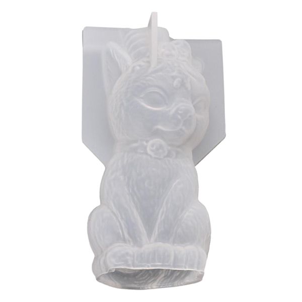 Craft DIY Multifunctional 3D Silicone Horned Cat Sculpture Mould (10cm)