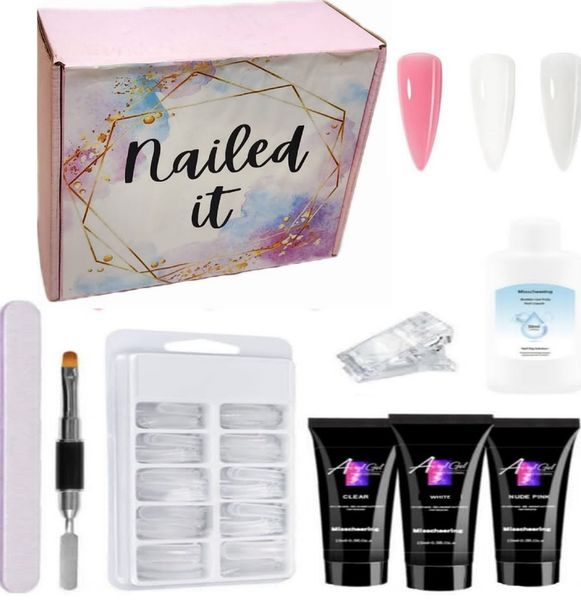 Nailed It Polygel Nail Starter Kit with Slip Solution