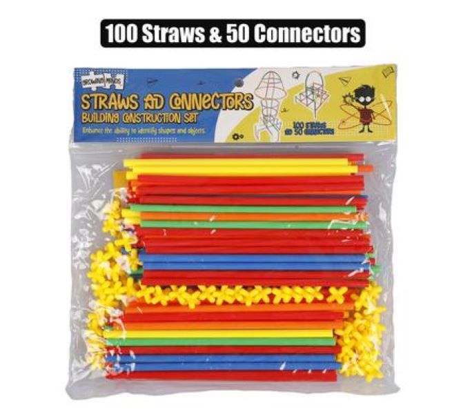 Plastic Straws &amp; Connectors Construction Building Set