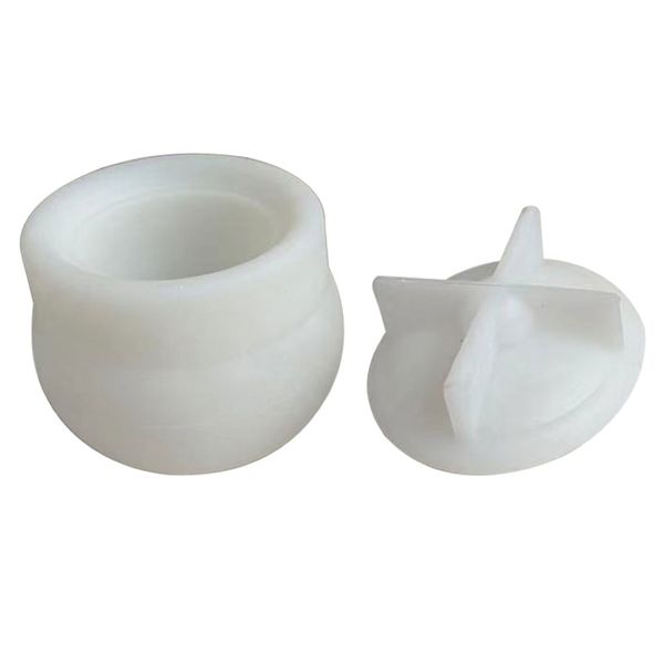 Craft DIY Multi-Use Thick Silicone Sweet Storage Jar Mould - 9cm - 2 Piece